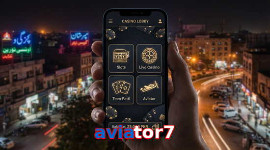 Main screen of Aviator7 app page for PK players