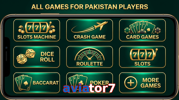 Main screen of Aviator7 games page for PK players